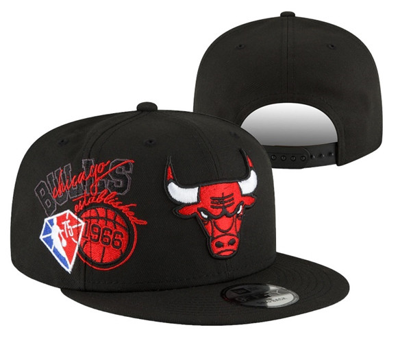Chicago Bulls Stitched Snapback 75th Anniversary Hats 067